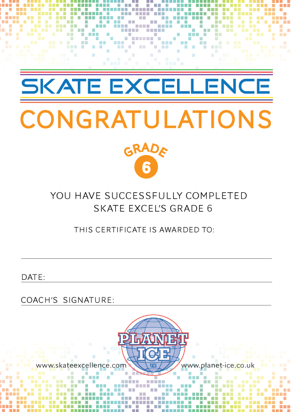 Skate Excellence Shop - PI Grade 6 Certificate